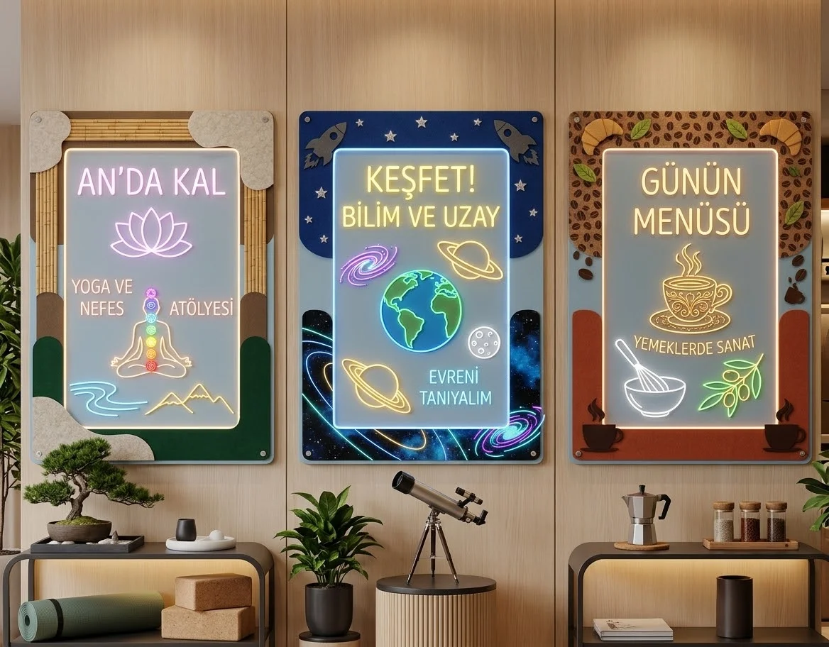 Işıklı Eğitici Pano Masaüstü